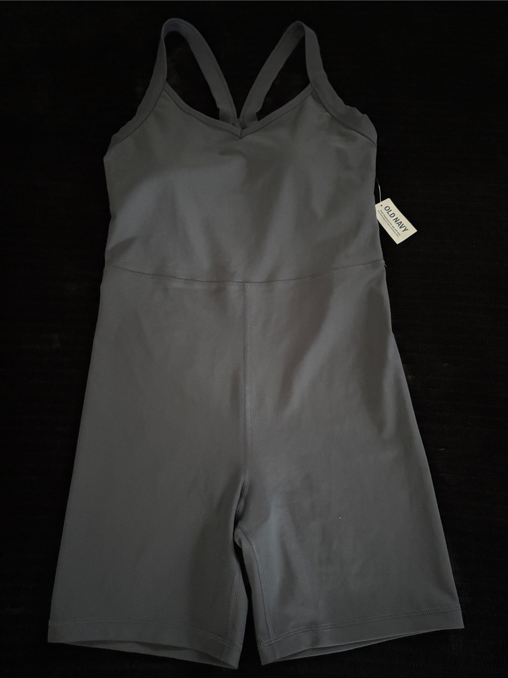 Old Navy Sz M Gray Racerback Active Romper